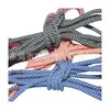 Venta al por mayor de fabricantes cordones luminosos de estrella de rejilla de 4,5 mm para zapatos cordones reflectantes redondos cuerda reflectante para sombrero cintura