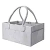 Bolsa de armazenamento de fraldas de feltro transfronteiriça, organizador portátil de suprimentos para bebê, grande capacidade, múltiplos bolsos, disponível na Amazon