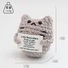 Gato Fofo Crochê à Mão Fio Criativo Presente Boneca Animal Tricotada Boneca Animal Crochê Transfronteiriça Boneca Gato Siamês
