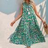 Amazon Estación Independiente Comercio Exterior 2024 Nuevo Vestido de Verano Europeo y Americano para Mujer sin Mangas Estilo Bohemio Transfronterizo