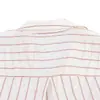 Comercio Exterior 2026 Verano Nueva Moda Femenina Estilo Europeo y Americano Casual Holgada Camisa de Rayas Metálicas 5029082
