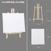 Mini caballete de escritorio trípode de madera soporte de exhibición plegable pequeño marco para pintura al óleo arte infantil tablero de dibujo pequeño