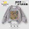 Edición Oro Americana del Clásico de Montañas y Mares Tongtongge Hombre Palo de Madera Traje Sudadera para Niños Conjunto de Dos Piezas Guapo Primavera y Otoño