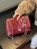 Bolso para Mujer Diseño Primavera/Verano 2026 Bolso Pequeño de Moda Tendencia para Mujer, Bolso Cruzado Versátil Elegante con Candado, Bolso de Lujo Ligero