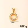 Pingente Único Cruzamento de Fronteiras Novo Joia de Aço Inoxidável Cravejada de Diamantes Colar com 26 Letras Fashionable High-End Acessórios de Joias DIY