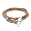Pulsera Trenzada de Cuerda Estilo Ancla Cola de Ballena Serie Océano Línea Milán para Pareja Pulsera Hecha a Mano para Hombres y Mujeres