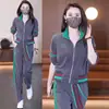 Estilo Coreano Popular en Línea Traje Deportivo Casual para Mujer Primavera y Otoño Nuevo Moda Occidental Reductor de Edad Sudadera Ropa para Correr Conjunto de Dos Piezas