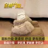 Chinelos estilo Birkenstock com forro de fleece, quentinhos e aconchegantes, com design de bico fechado, nova coleção de inverno 2026, solado grosso, chinelos fofos, sapatos de algodão femininos