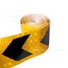 Calcomanías Reflectantes Rojas y Blancas para Inspección Anual de Vehículos Transfronterizos, Cinta Reflectante de Advertencia, Marca Guía de Tráfico Vial, Calcomanías para la Carrocería, Película Reflectante