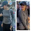 Entrega en una sola pieza Zhao Lusi mismo suéter básico para mujer otoño e invierno suave pegajoso ajustado camiseta cálida prenda interior