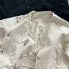 Cárdigan de algodón puro para niños coreanos, chaqueta de un solo pecho para niños y niñas