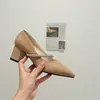 Sapatos Mary Jane Bico Fino com Strass Estilo Francês Feminino 2026 Novo Salto Bloco Decote Baixo Tira Única Para o Trabalho Sapatos de Salto Alto Únicos