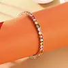 Atacado Prata de Lei 925 Feminino Moda Nacional Nicho Clássico Colorido Zircônia Pulseira Prata Tailandesa Retrô Joias Personalizadas