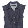 Z Estilo Europeo y Americano Transfronterizo 2026 Nuevo Moda Elegante para Mujer al por Mayor Vestido Midi de Mezclilla con Cuello Solapa 7956576