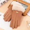 Guantes cálidos de gamuza para hombre y mujer, guantes de terciopelo para exteriores, para montar, conducir, a prueba de frío, otoño e invierno, guantes con pantalla táctil
