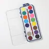 Set de Pintura de Acuarela para Niños, 12 Colores, Pastillas en Polvo Sólido con Pinceles, Herramientas de Pintura Desmontables y Portátiles