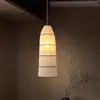 Estilo Japonés Estilo Tranquilo Restaurante Sala de Estar Estilo Zen Sala de Té Lámpara Colgante Francés Crema Lujo Ligero Dormitorio Simple Lámparas Zhongshan