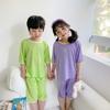 2023 Ropa de Verano para Niños con Aire Acondicionado para el Hogar Conjunto de Pijama de Bebé de 7 Piezas para Niños y Niñas Venta al por Mayor de Ropa para Niños