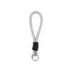 Lanyard de Malla Popular Creativo para Teléfono, Portatarjetas de Muñeca, Llavero para Tarjeta de Embarque y Mochila, Cuerda Trenzada Colorida, Accesorio Colgante