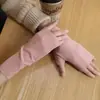 Guantes de invierno para mujer de medio dedo hechos de terciopelo alemán, engrosados y cálidos, resistentes al frío, compatibles con pantalla táctil, sin dedos, adecuados para estudiantes, con protección para la muñeca, estilo corto para conducir