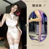Fragancia Night Ting Lencería Morada Sexy Cuello Colgante Encaje Push-up Anillo para Pierna Sexy Traje