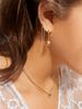 Collar de cobre con circonitas microincrustadas chapado en oro auténtico para mujer, cadena de clavícula, serie de letras mayúsculas personalizadas europeas y americanas