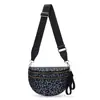 Bolsa Tendência de Ombro Único para Mulheres, Nova Moda Versátil em Tecido Oxford de Grande Capacidade Formato Concha, Bolsa Transversal Casual Leve