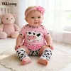 Atacado do Fabricante Roupas para Bonecas Reborn 18-23 polegadas Simulação de Bebê Camiseta de Manga Curta Cartoon Vaca Calça PP Conjunto de 4 Peças