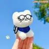 Bonecas de Tecido Série Gato em Casa: Pingente Acessório Gatinho Salva o Mundo para Casais e Melhores Amigos Brinquedos de Pelúcia