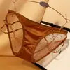 Pantis de malla satinada brillante de lujo ligero para mujer, finos y sexys con pedrería, tirantes finos, diseño hueco, tangas de mujer con abertura alta