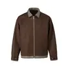 Ropa Vintage Yidao Otoño 2026 Nuevo Retro Americano de Gama Alta Cuadros Holgado Aspecto de Dos Piezas Chaqueta Abrigo con Cuello Solapa