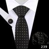 Corbata de Negocios para Hombre Pañuelo de Bolsillo Traje Vestido Banquete Camisa Rojo Negro Polo Lunares Cuadros Corbata de 8cm
