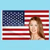 Bandera de Mercancía de Celebridades Americanas Transfronteriza 2026, Bandera de Apoyo, Tela para Colgar en Interiores, Tela de Bandera de Fondo de Estrella de Cine y Televisión para Exteriores