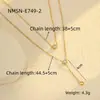 Colar Simples de Franjas de Camada Dupla para Celebridades da Internet Corrente Elegante Versátil para Clavícula Novo Design de Nicho 2025 Colar