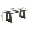 Pata de mesa de mármol, soporte de pie de mesa de acero inoxidable, soporte para mesa de té de oficina, placa de roca, soporte para plato grande, base de mesa de comedor de piedra de lujo