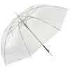 Guarda-chuva Grande Transparente para Duas Pessoas, Popular nas Redes Sociais, Dobrável com Cabo Longo Simples para Crianças, Personalizável