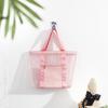 Bolsa de Playa Sencilla de Color Sólido Bolsa de Almacenamiento Portátil para Viajes al Aire Libre Bolsa de Malla Bolsa de Natación Portátil al por Mayor