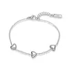 Pulsera de Acero Inoxidable con Corazón Chapado en Oro de 18 Quilates, Moda Transfronteriza Simple Aogu para Mujer, Joyería de Mano Versátil de Nicho, Sin Desvanecimiento, Nuevo