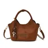Bolso Bandolera de Moda Estilo Coreano Bolso de Mano de Color Sólido Simple Bolso Nuevo de Moda Bolso de Mujer Versátil para el Trabajo Bolso Cubo de un Solo Hombro