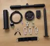 Kit de modificação de equipamentos de academia em casa DIY: Sistema de polias para máquina de puxar para baixo e voo com cabo de aço e anilhas