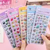 Pegatinas Sólidas 3D en Relieve 5D Arcoíris Pegatinas para Diario Niños Creativos DIY Material Decorativo Pegatinas Pegatinas para Teléfono Regalos
