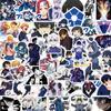 50 anime azul bloqueio azul prisão adesivos telefone móvel computador capacete adesivos anime adesivo