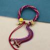 Cuerda de Mano Xizang Frotamiento de Mano Cuerda de Algodón Cuerda de Mano Colorida Pulsera Tejida a Mano Estilo Étnico Thangka Adorno Xizang Pulsera