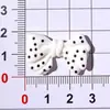 Moño de Resina de Lunares de Dibujos Animados DIY Hecho a Mano Pegamento Crema Funda para Teléfono Móvil Agujero Hebilla para Zapato Adhesivo para Zapato de Hielo Accesorios para Horquilla