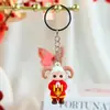 Dibujo Animado Año Nuevo Año de la Oveja Colgante Pequeño Llavero Muñeco Colgante Zodiaco Año de la Oveja Llavero Regalo de Festival Pequeño Regalo