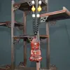 Sândalo vermelho lobular africano rinoceronte sândalo vermelho esculpido multi-estilo cabaça corajosa deus da riqueza alça peças de ornamento para alça de panela