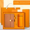 Conjunto de Caixa de Presente para Caderno Personalizável com Logotipo Imprimível Presente Comemorativo para Empresas Caderno USB Diário