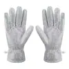 Guantes para lavar platos de alambre de acero, con un alambre metálico y una superficie texturizada, aumentan la fricción y eliminan eficazmente los residuos de comida quemada y la grasa pesada del fondo de ollas y sartenes