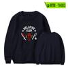 Stranger Things história estranha 4 Outono e Inverno novo pescoço redondo pullover manga comprida casual capuz suéter roupas femininas