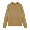 Suéter Redondo Retro para Hombre Otoño e Invierno Nuevo Estilo Camiseta Interior de Punto Estilo Perezoso para Hombre Suéter Casual y Versátil